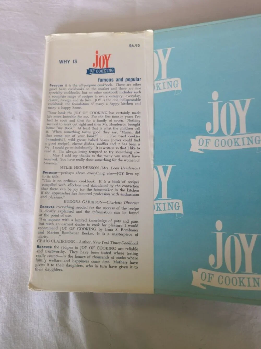 The Joy of Cooking 1971 Hardcover Cookbook Irma Rombauer Marion Becker Classic